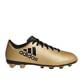 Botas de fútbol Adidas X 17.4 FxG Jr CP9013 dorado