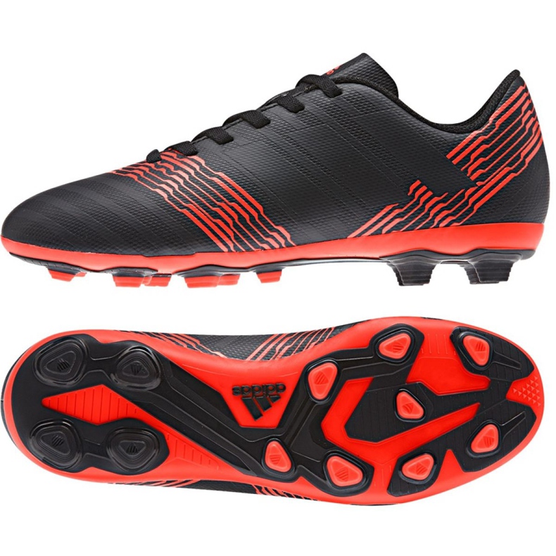 Botas de fútbol Adidas Nemeziz 17.4 FxG Jr CP9206 negro