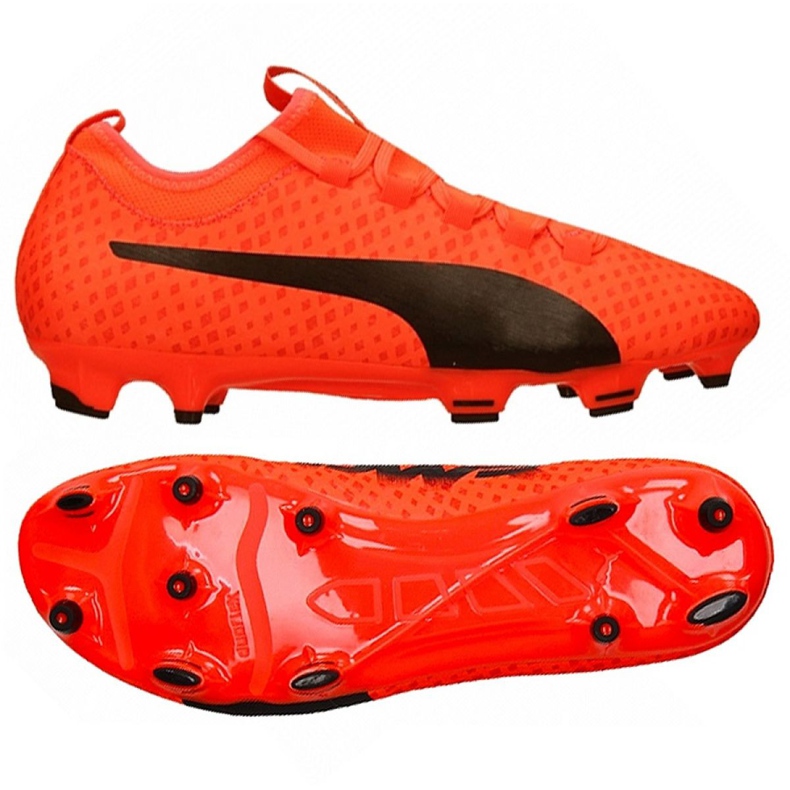 Puma Evo Power Vigor 3 Fg M 104297 01 botas de fútbol multicolor rojo Puma Evo Power Vigor 3 Fg M 104297 01 botas de fútbol multicolor rojo