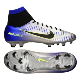 Nike Mercurial Victory Vi Df Fg Neymar M 921506-407 zapatos de fútbol multicolor plata