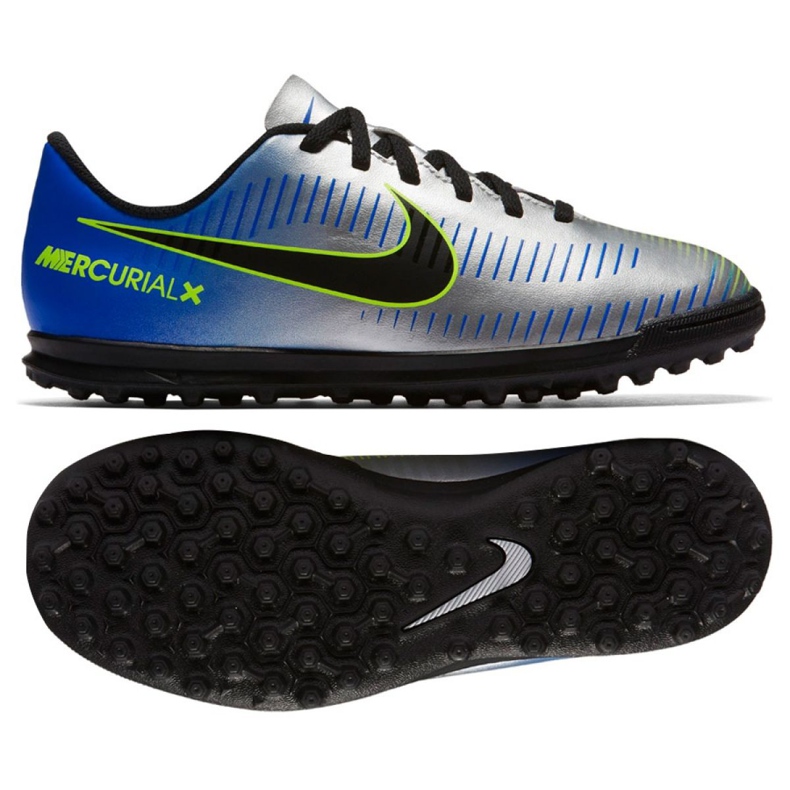 Botas de fútbol Nike MercurialX Vortex Iii Neymar Tf Jr 921497-407 multicolor azul