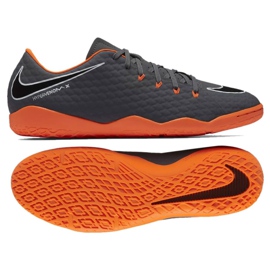 Nike Hypervenom Phantom 3 Academy Ic M AH7278-081 zapatos de fútbol gris gris