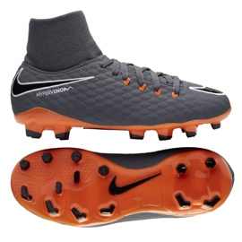 Zapatillas de fútbol Nike Hypervenom Phantom 3 Academy Df Fg Jr AH7287-081 multicolor gris