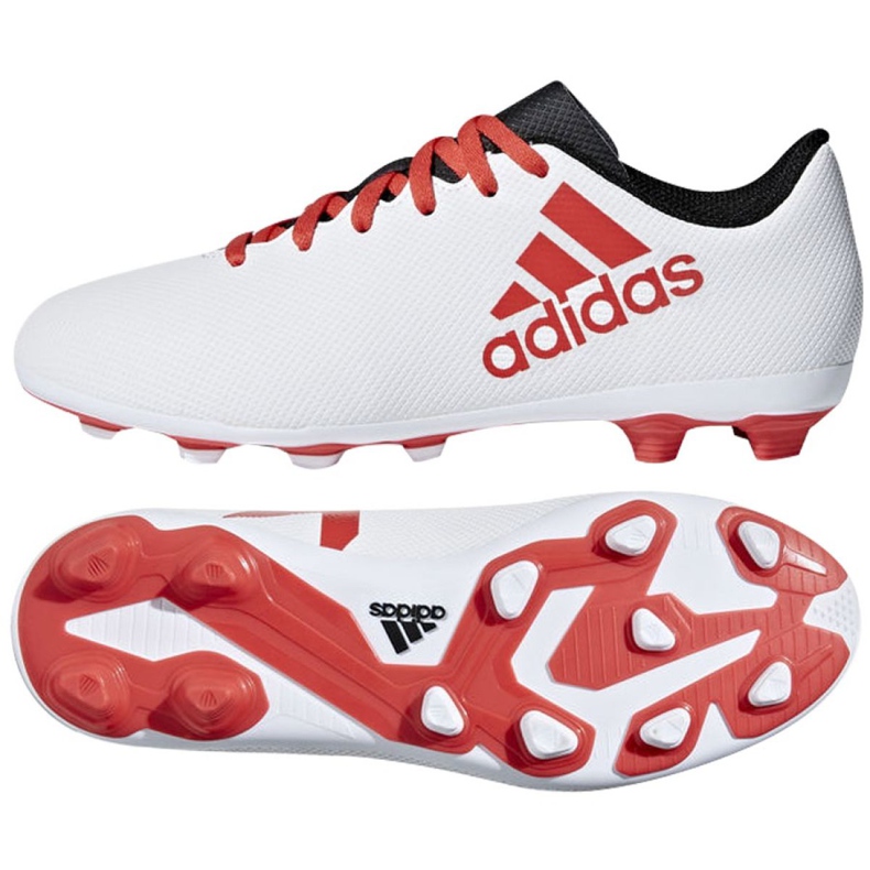 Botas de fútbol adidas X 17.4 FxG Jr CP9015 multicolor blanco Botas de fútbol adidas X 17.4 FxG Jr CP9015 multicolor blanco