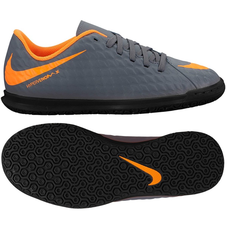 Zapatillas de interior Nike Hypervenom PhantomX 3 Club Ic Jr AH7296-081 multicolor gris