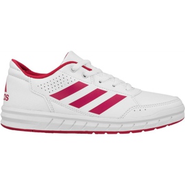 Zapatillas Adidas AltaSport K Jr BA9543 blanco rosa