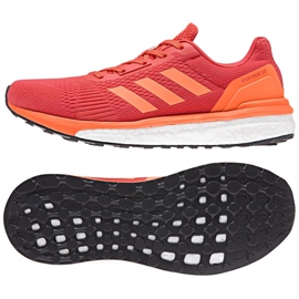 Zapatillas running adidas respuesta W CP8685 rojo