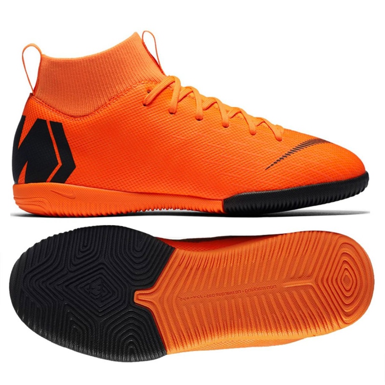 Zapatos de interior Nike Mercurial SuperflyX 6 Academy Gs Ic Jr AH7343-810 naranja naranja