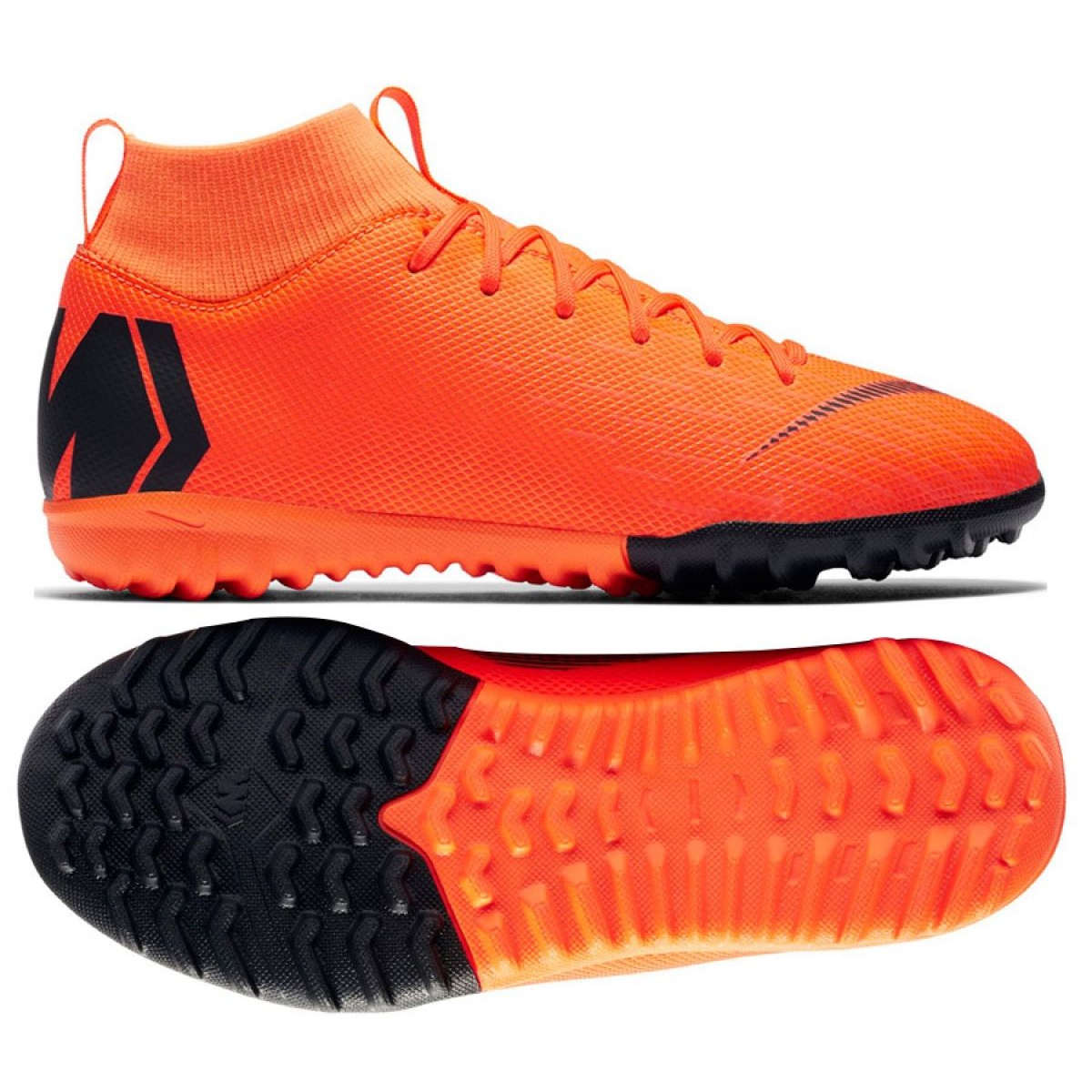 Zapatos de f tbol Nike Mercurial SuperflyX 6 Academy Gs Tf Jr AH7344 810 naranja naranja