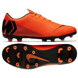 Nike Mercurial Vapor 12 Club M AH7378-810 zapatos de fútbol multicolor rojo