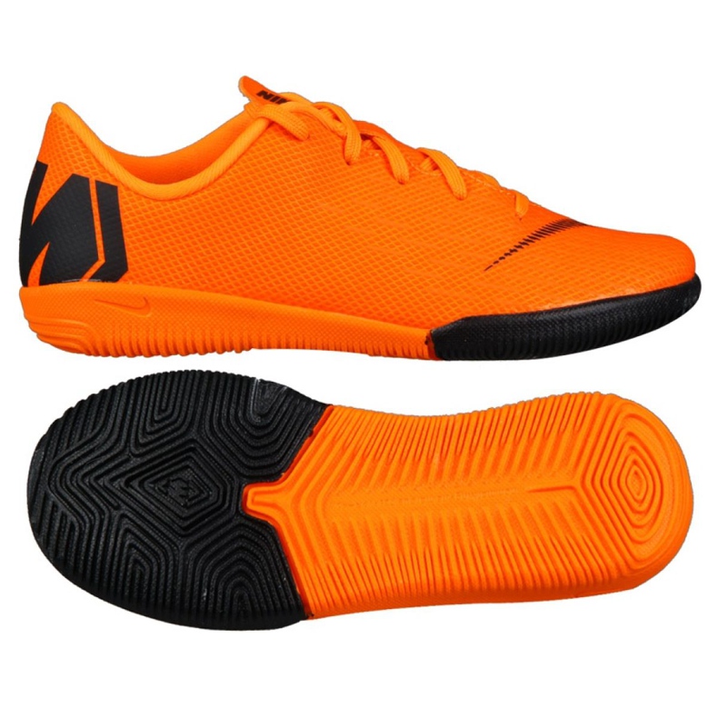 Nike Mercurial VaporX 12 Academy Ps Ic Jr AH7352-810 zapatos de fútbol naranja naranja Nike Mercurial VaporX 12 Academy Ps Ic Jr AH7352-810 zapatos de fútbol naranja naranja