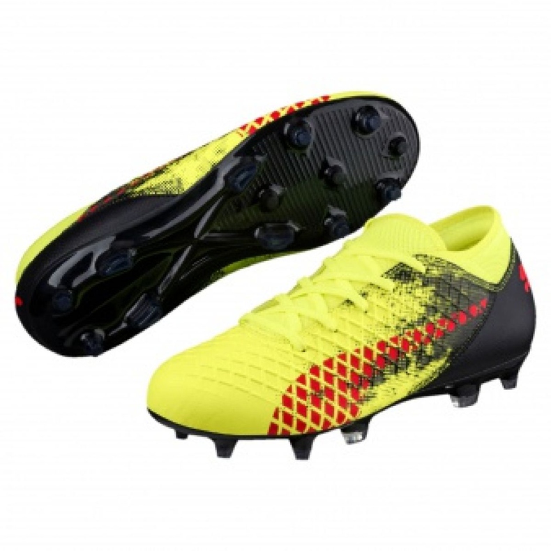 Botas de fútbol Puma Furure 18.4 Fg Ag Jr 104346 011 amarillo multicolor