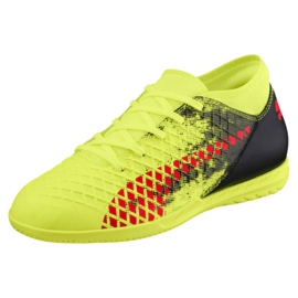 Reebok Puma Future 18.4 It Jr 104337 01 botas de fútbol amarillo amarillo