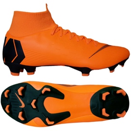 Nike Mercurial Superfly 6 Pro Fg M AH7368-810 zapatos de fútbol naranja naranja