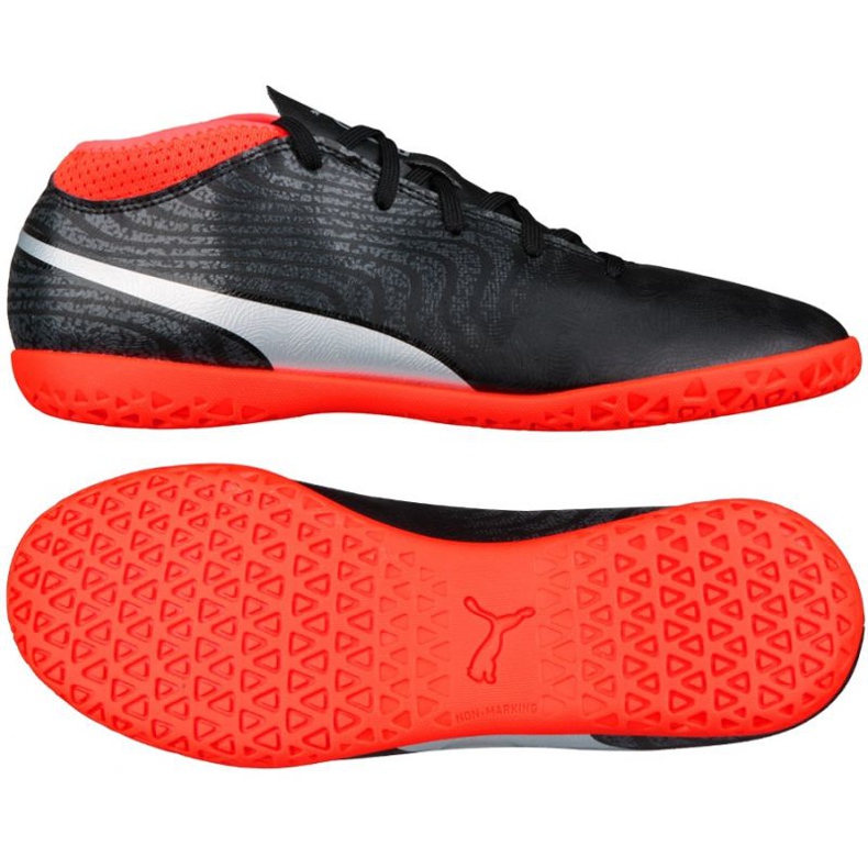Botas de fútbol Puma One 18.4 It Junior negro