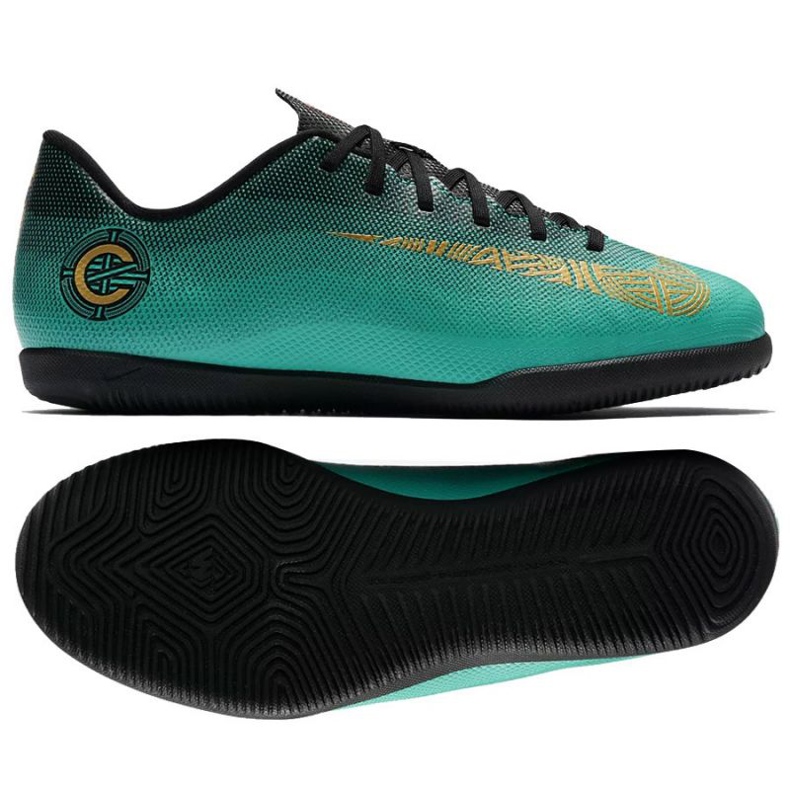 Nike Mercurial Vaporx 12 Club Gs CR7 Ic Jr AJ3105-390 zapatos de fútbol
