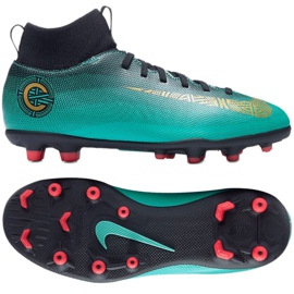 Nike Mercurial Superfly 6 Club CR7 Mg Jr AJ3115-390 zapatos de fútbol azul azul