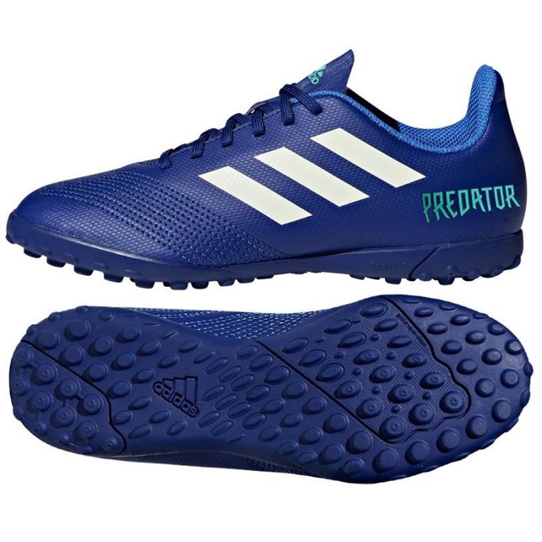 Botas de futbol Adidas Predator Tango 18.4 Tf Junior CP9097 azul azul Botas de futbol Adidas Predator Tango 18.4 Tf Junior CP9097 azul azul