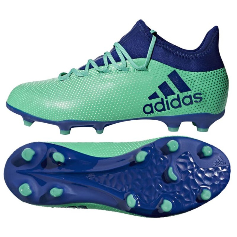 Botas de fútbol adidas X 17.1 Fg Jr CP8980 multicolor azul