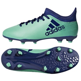 Botas de fútbol adidas X 17.3 Fg Jr CP8993 multicolor azul