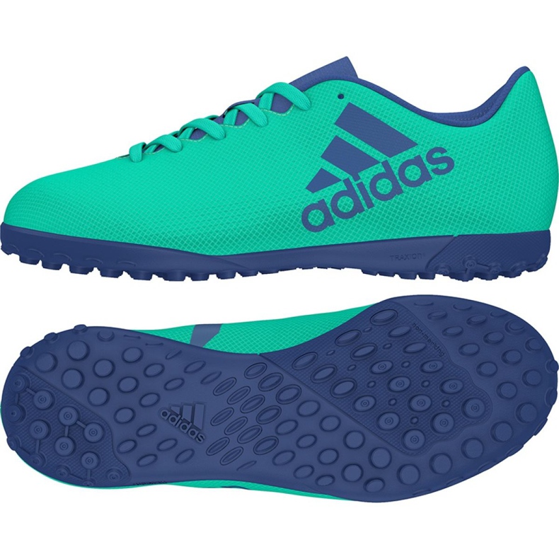 Botas de fútbol Adidas X Tango 17.4 Tf Jr CP9045 verde verde