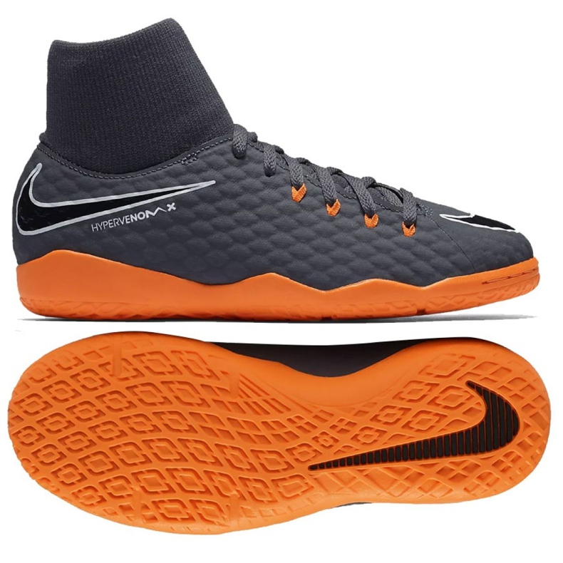 Nike Hyphantomx 3 Academy Df Ic Jr AH7291-081-S gris gris Nike Hyphantomx 3 Academy Df Ic Jr AH7291-081-S gris gris