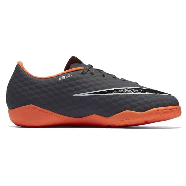 Nike Hypervenom PhantomX 3 Academy IC JR AH7295-081-S zapatos de fútbol gris Nike Hypervenom PhantomX 3 Academy IC JR AH7295-081-S zapatos de fútbol gris