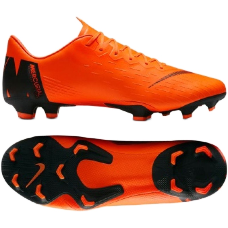 Calzado de fútbol Nike Mercurial Vapor 12 naranja