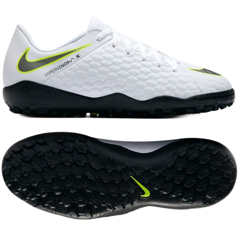 Nike Hypervenom 3 Academy Tf Jr AJ3797-107 zapatilla de fútbol blanco blanco Nike Hypervenom 3 Academy Tf Jr AJ3797-107 zapatilla de fútbol blanco blanco