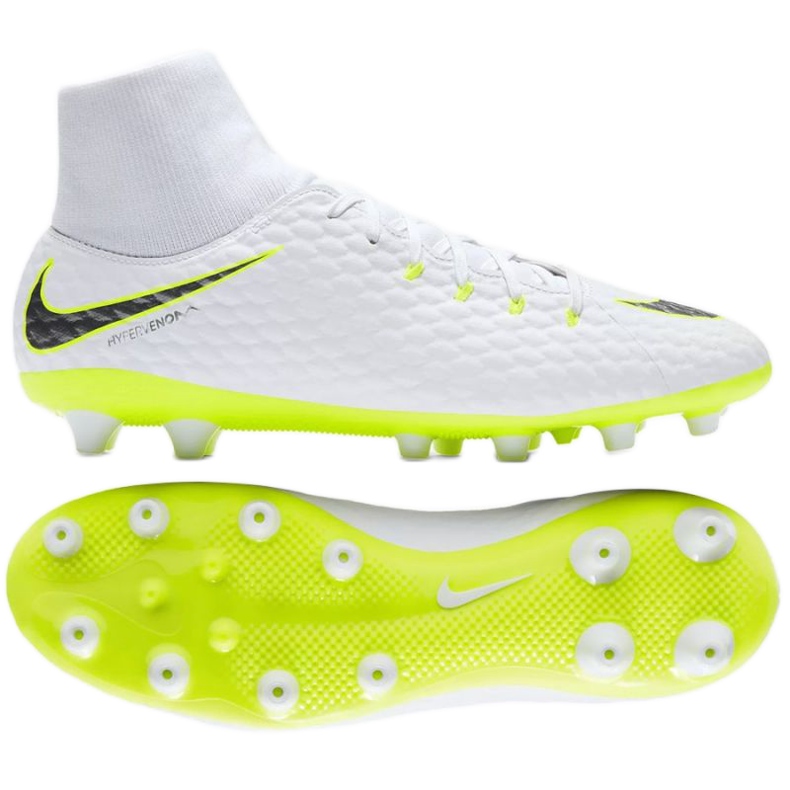 Nike Hypervenom Phantom 3 Academy DF AG M AH7266-107 zapatillas de fútbol blanco Nike Hypervenom Phantom 3 Academy DF AG M AH7266-107 zapatillas de fútbol blanco