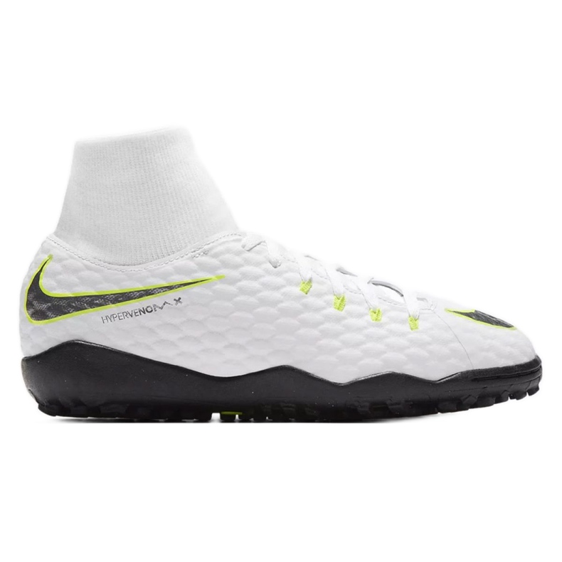 Nike Hypervenom PhantomX 3 Academy Df Tf Jr AH7293-107 zapatos de fútbol blanco blanco