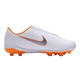 Nike Mercurial Vapor 12 Club Ps V Mg Jr AH7351-107 zapatos de fútbol blanco blanco