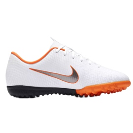 Nike Mercurial VaporX 12 Academy Gs Tf Jr AH7342-107 zapatos de fútbol blanco blanco