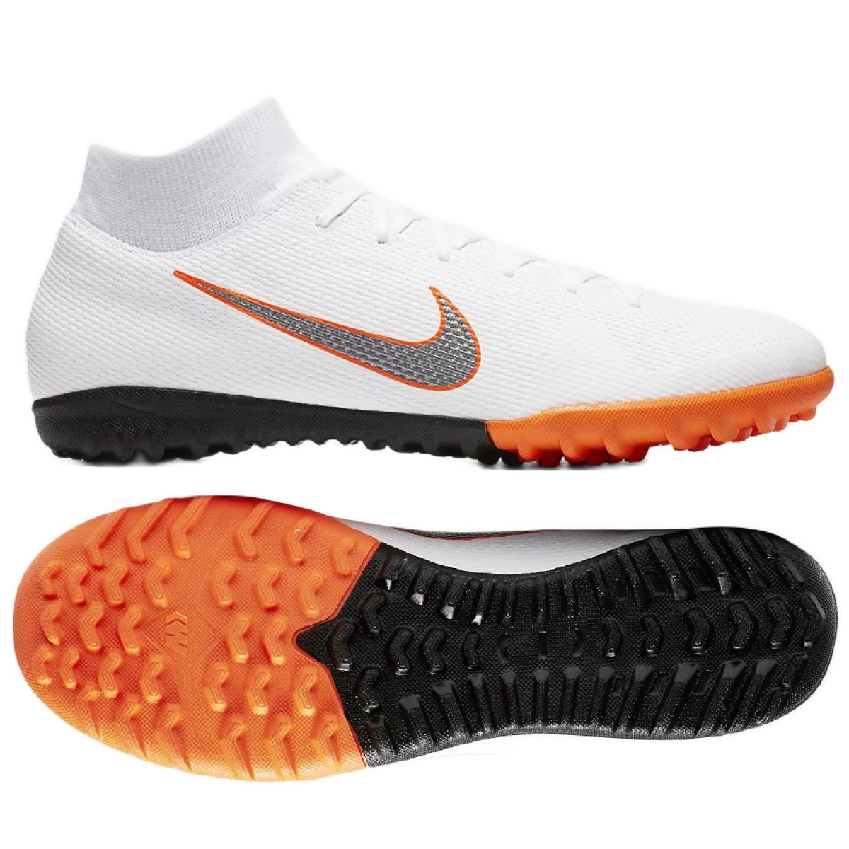Nike Mercurial SuperflyX 6 Academy Tf M AH7370 107 zapatos de f tbol blanco blanco