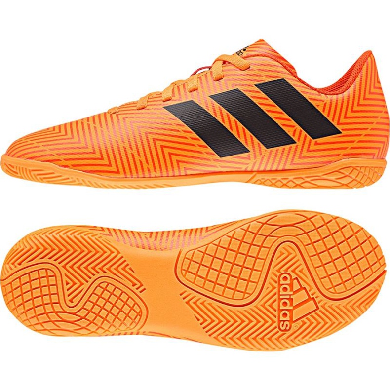 Botas de fútbol Adidas Nemeziz Tango 18.4 IN Jr DB2382 naranja Botas de fútbol Adidas Nemeziz Tango 18.4 IN Jr DB2382 naranja