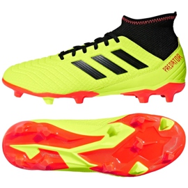 Botas de futbol Adidas Predator 18.3 Fg M DB2003 amarillo amarillo Botas de futbol Adidas Predator 18.3 Fg M DB2003 amarillo amarillo