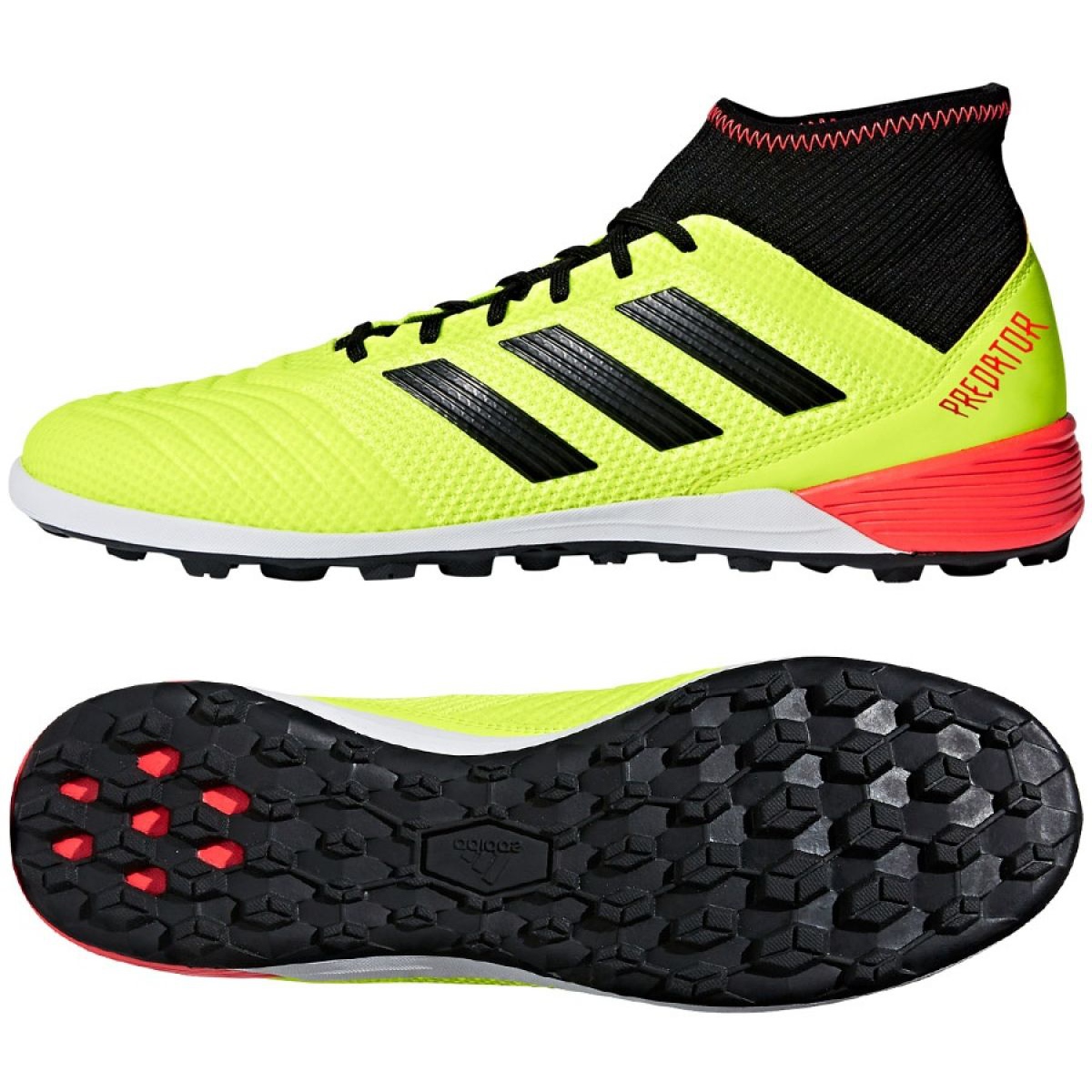 Botas de futbol Adidas Predator Tango 18.3 Tf M DB2134 amarillo amarillo