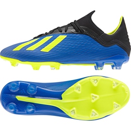 Botas de fútbol Adidas X 18.2 Fg M DA9334 azul marino azul