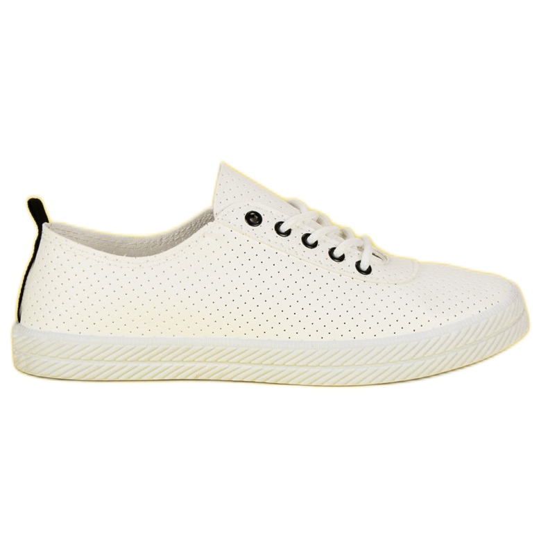 Kylie Zapatillas con cordones calados blanco Kylie Zapatillas con cordones calados blanco