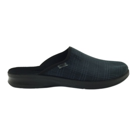 Pantuflas pantuflas a cuadros Befado 548m013 gris Pantuflas pantuflas a cuadros Befado 548m013 gris