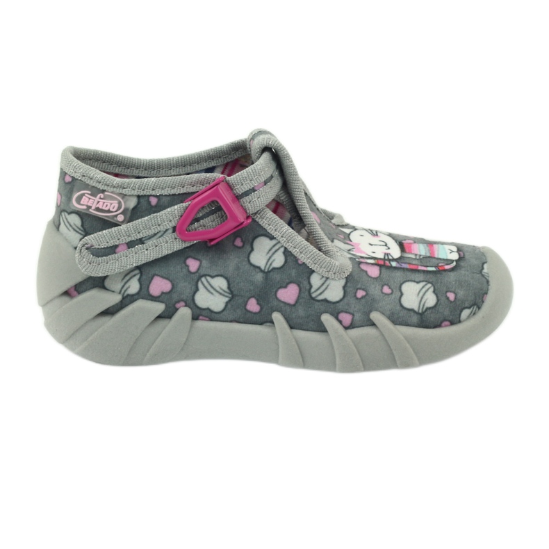 Pantuflas Gatito Befado 110p326 blanco gris rosado