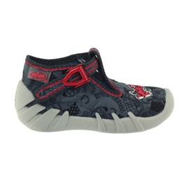 Zapatillas befado para niños 110p324 zapatillas negro gris rojo