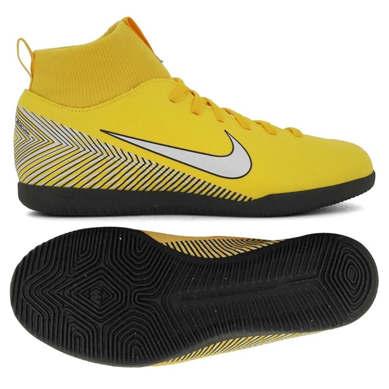 Zapatos de interior Nike Mercurial SuperflyX 6 Club Neymar Ic Jr AO2891-710 multicolor amarillo Zapatos de interior Nike Mercurial SuperflyX 6 Club Neymar Ic Jr AO2891-710 multicolor amarillo