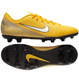 Nike Mercurial Vapor 12 Club Neymar Mg M AO3129-710 zapatos de fútbol multicolor amarillo