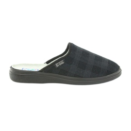 Zapatos de hombre BefadoZapatillas 125m, zapatillas sanitarias negro gris