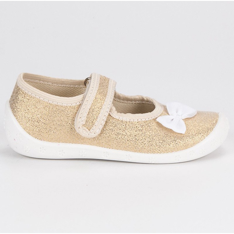 Raweks Zapatillas doradas con lazo. dorado