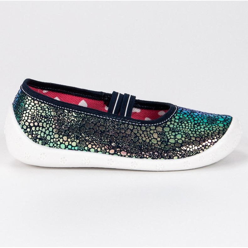 Raweks Zapatillas brillantes con una banda elástica. verde