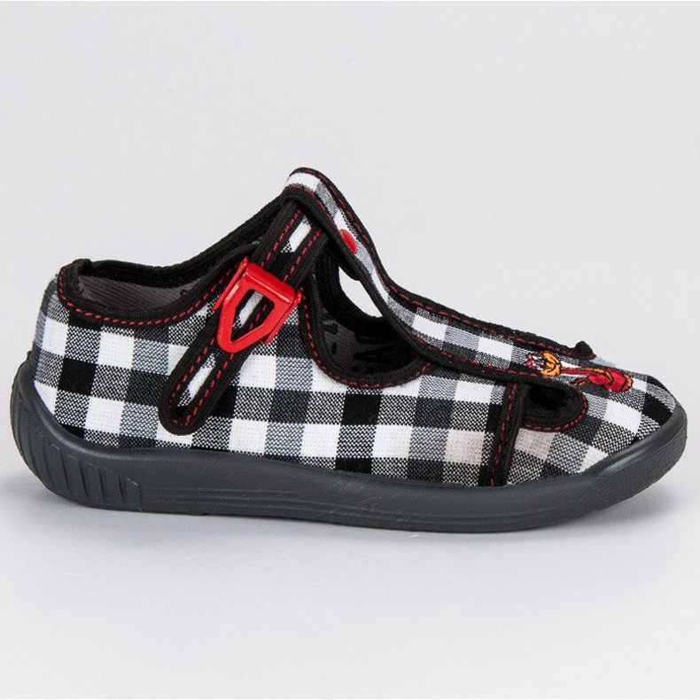 Raweks Zapatillas a cuadros para niños negro