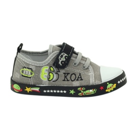 American Club Zapatillas deportivas americanas calzado infantil plantilla piel blanco negro gris