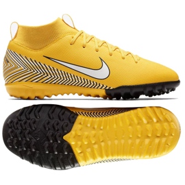 Zapatos de fútbol Nike Mercurial Superfly 6 Academy Gs Neymar Tf Jr AO2887-710 amarillo amarillo
